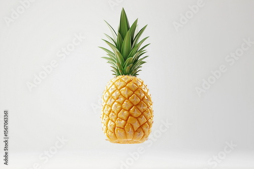 Pineapple fruit display studio setting photography minimalist design close-up view natural beauty and freshness for culinary inspiration