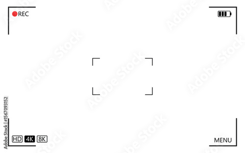 Camera screen recording background frame viewfinder overlay screen