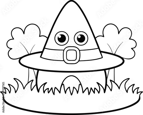 cute witch hat with googly eyes  add grass and a t (1).eps