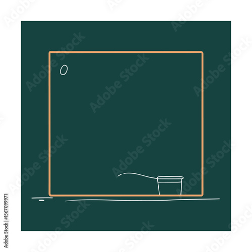 Chalk board drawing