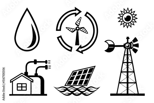 renewable-water-resource-tools---black-icons-