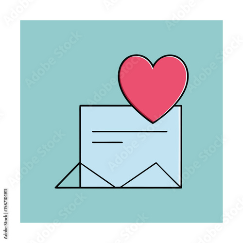 Paper heart message