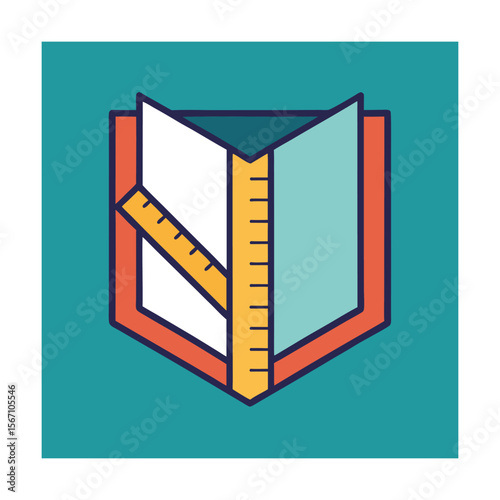 Book ruler frame