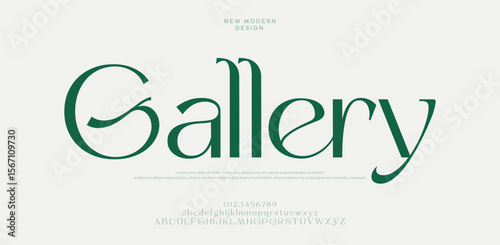 Gallery modern stylish capital alphabet letter logo design