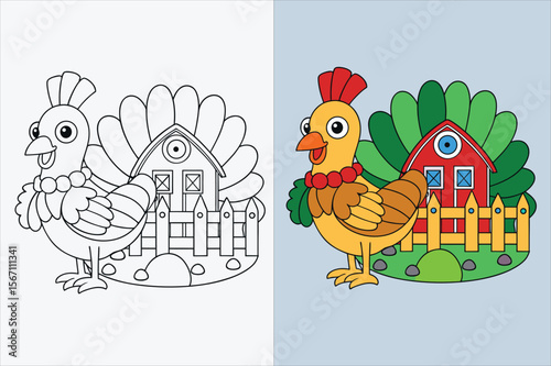 illustration of a turkey crawling page