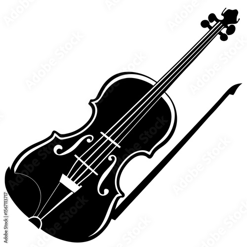 violin isolated on white background