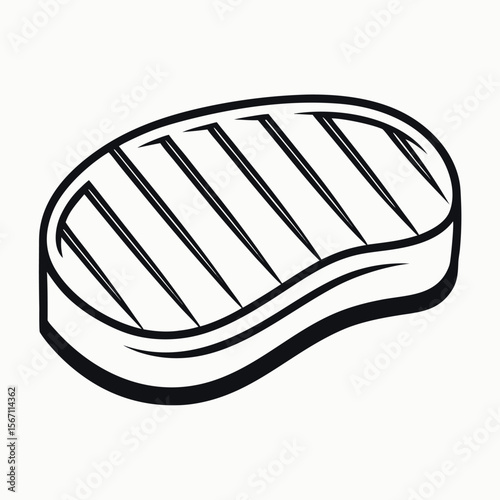 Grilled steak cut meat food