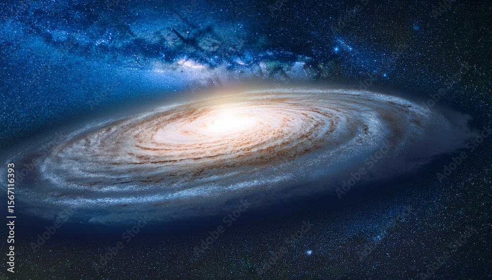 Obraz premium discovering the andromeda galaxy unveiling secrets of the universe and deep space exploration