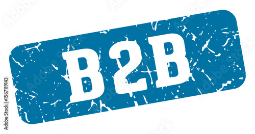 b2b rectangular sign. b2b stamp