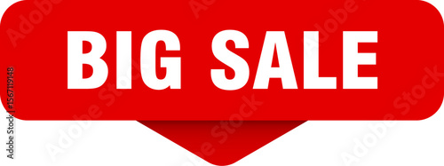 big sale sticker. big sale sign on transparent background