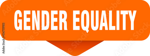 gender equality sticker. gender equality sign on transparent background