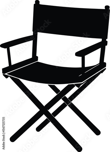 director s chair on white background.eps