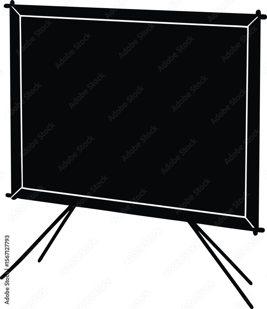 Naklejka premium green screen on white background.eps