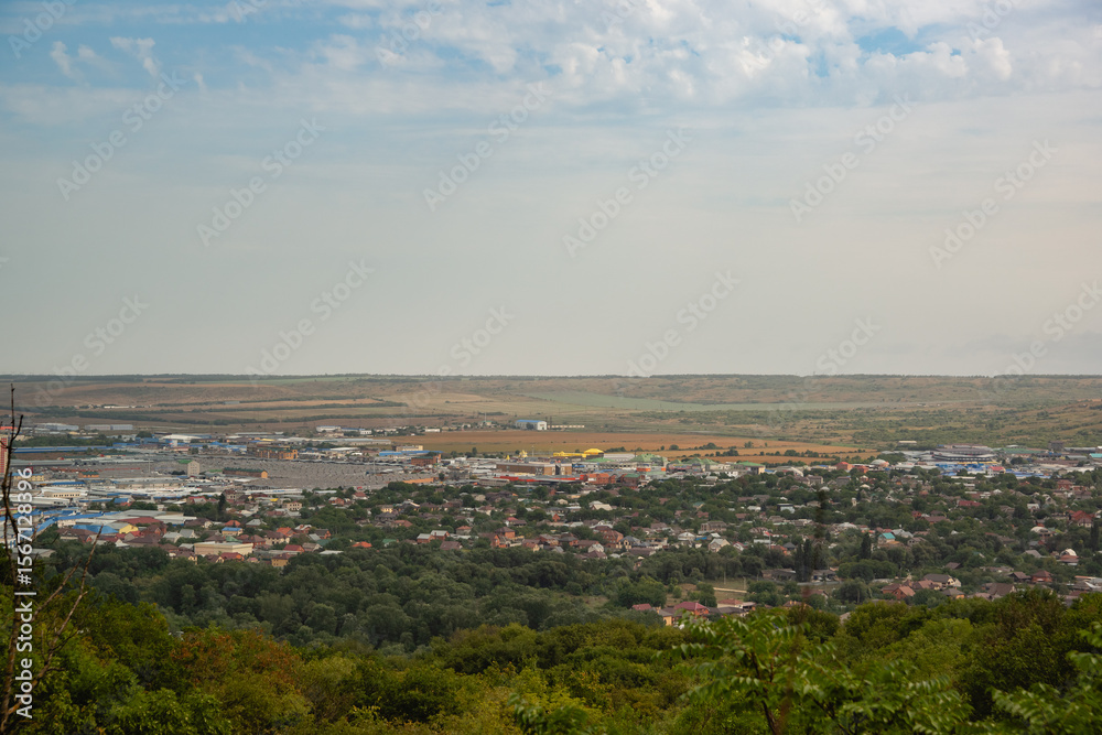 Obraz premium Birds-eye view of the city Pyatigorsk
