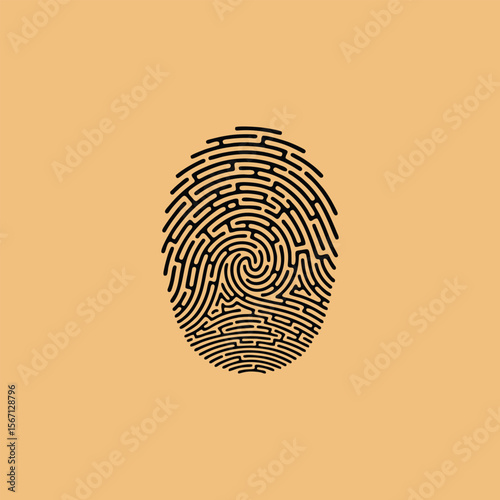 fingerprint vector illustration