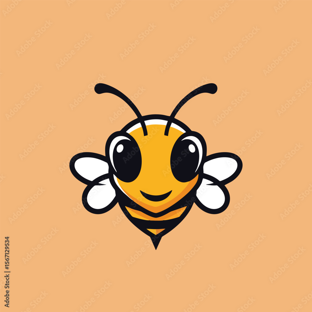 Fototapeta premium bee and honey