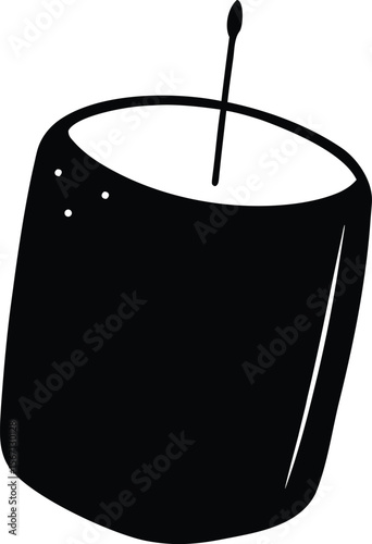 marshmallow on white background.eps