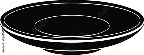 saucer on white background.eps