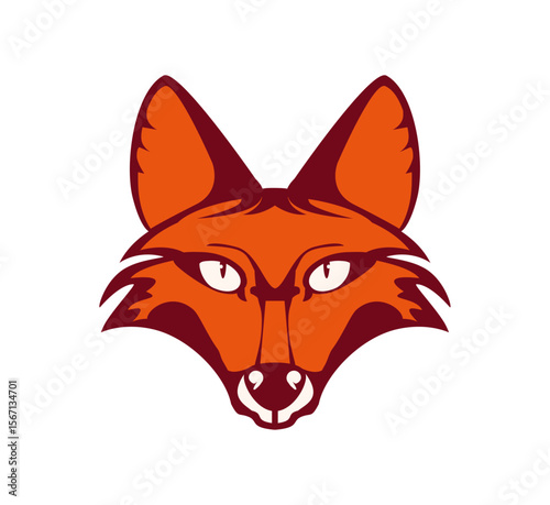 Intriguing Vector Illustration of a Fox Head