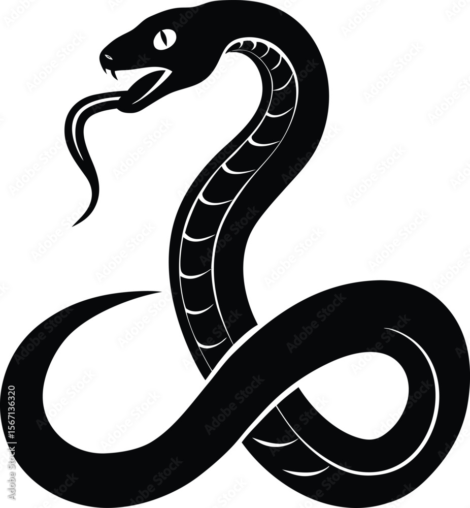 Obraz premium viper on white background.eps