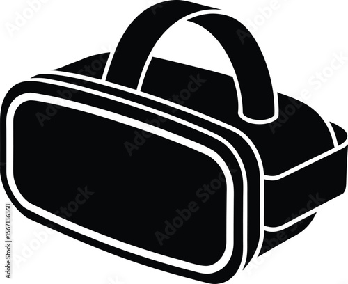 vr headset on white background.eps