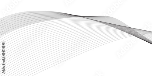 Abstract wavy gray stream element for design on a white background. You can use for Web, Texture, Wallpaper, Template, Desktop background, Business banner, poster design.	