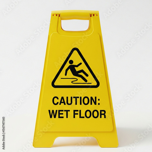 caution wet floor sign