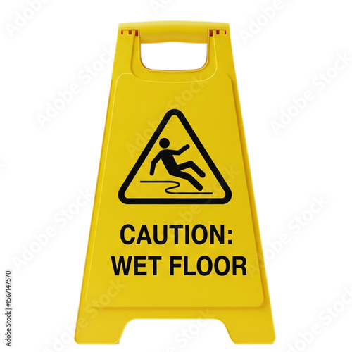Fotografía caution wet floor sign