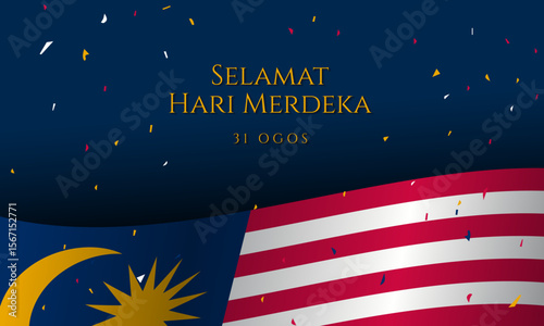 Malaysia Independence Day Background Design.