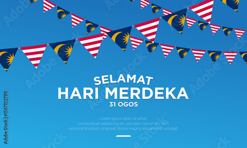 Malaysia Independence Day Background Design.