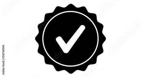 Vector checkmark icon verified badge approved symbol