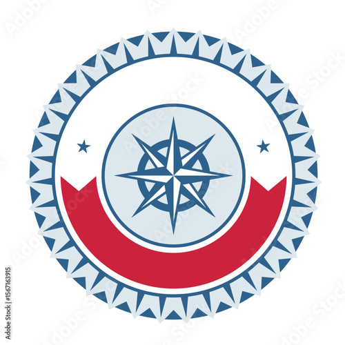 Retro old nautical navigation rose wind compass. Vintage rose wind marine navigation measure compasses vector illustration symbol