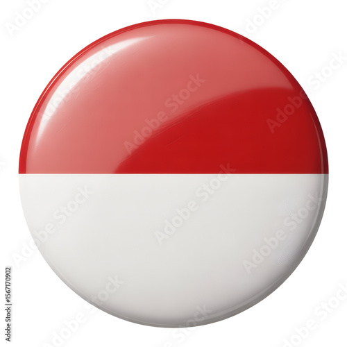 Glossy Round Flag Pin - A Collectible Badge Featuring the Indonesian Flag Design Free Download Glossy Round Flag Pin - A Collectible Badge Featuring the Indonesian Flag Design - GFXLoad