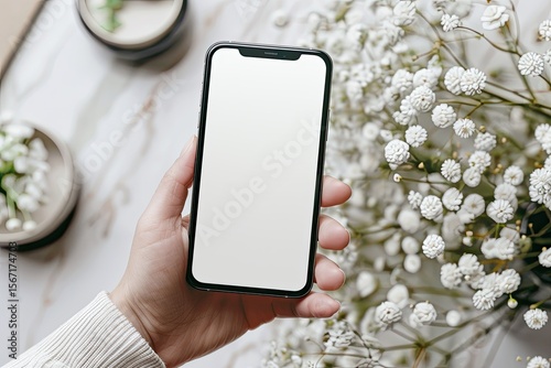Premium Quality Image of Holding Smartphone Mockup Psd Free Download