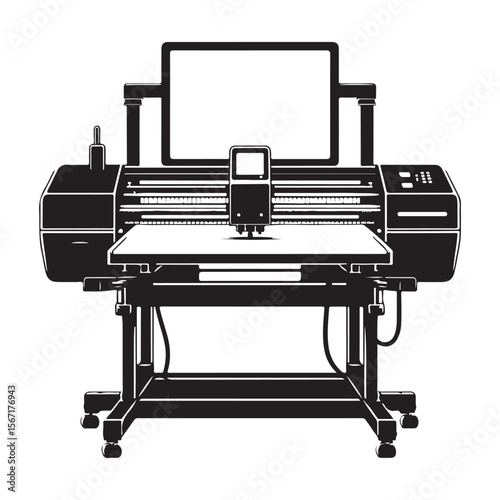 illustration of a printer