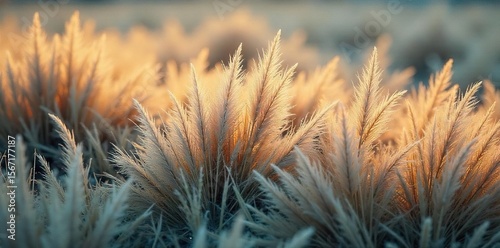 Luxurious Shaggy Fur Coat in Gentle Breeze, Rustic Botanical Cream Texture Close-Up