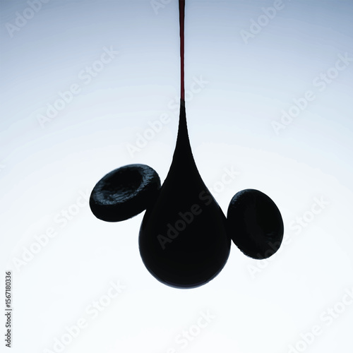Blood Cells and Droplet