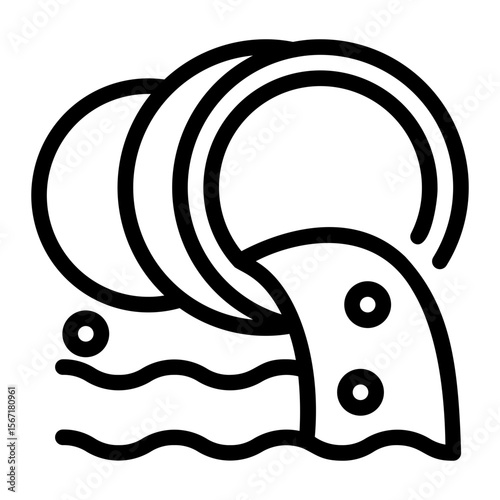 water pollution icon