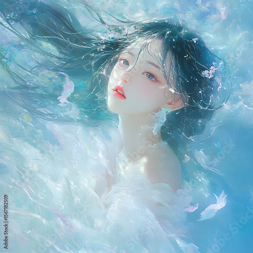 woman in water