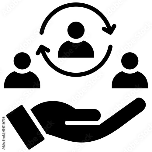 Customer Retention glyph icon