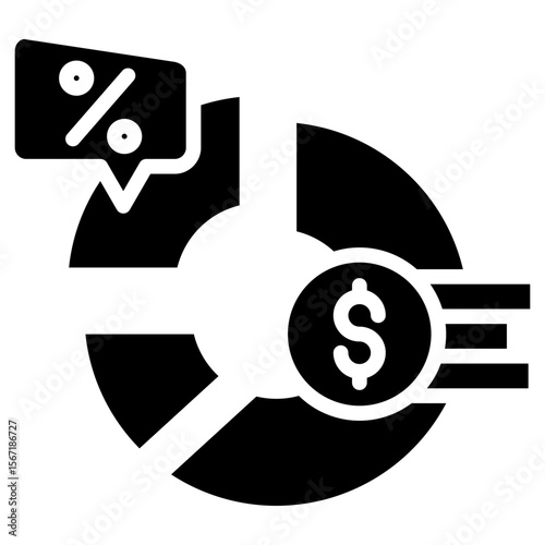 Break Even glyph icon