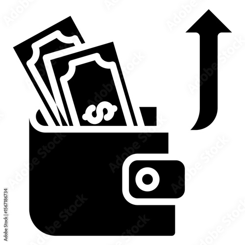 Expense glyph icon