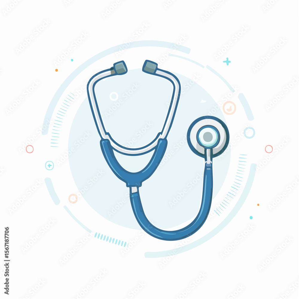 Santé, illustration d'un Stéthoscope