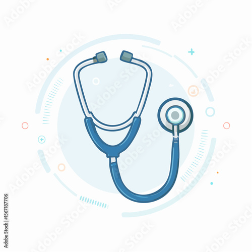 Santé, illustration d'un Stéthoscope