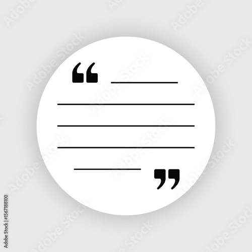 Vector Simple Circle Text Box For Quotes Text Talk