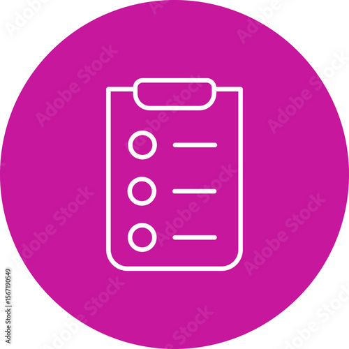Transparency Vector Line Pink Circle Icon Design