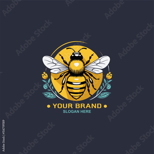 Bee Logo Design Template