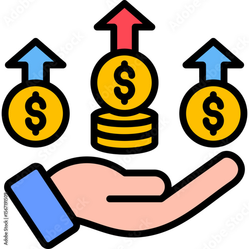 Competitive Advantage lineal color icon