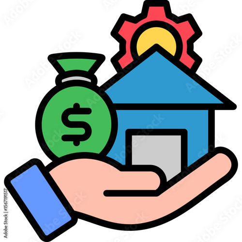 Asset lineal color icon