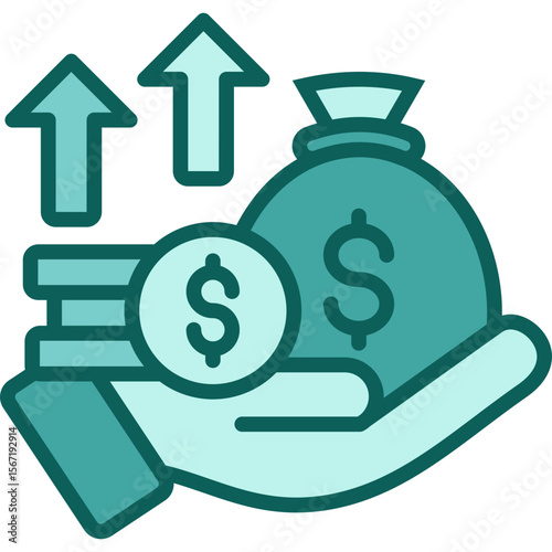 Profit solid icon
